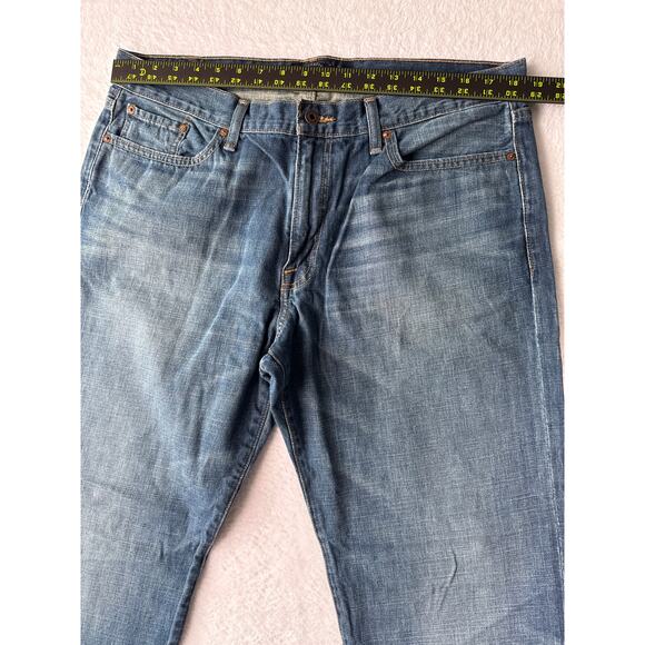 Lucky Brand 363 Vintage Straight Men 36x30 Dark Wash Jeans - Picture 4 of 9